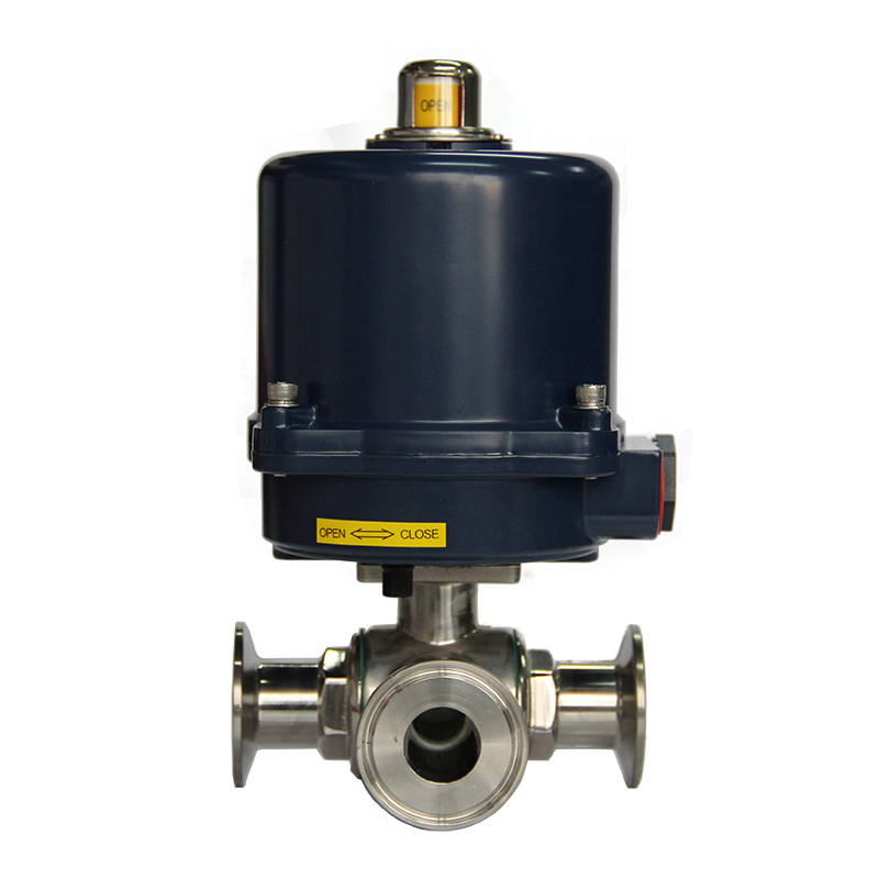 SUNYEH電動三通卡箍球閥 SUNYEH電動三通卡箍球閥